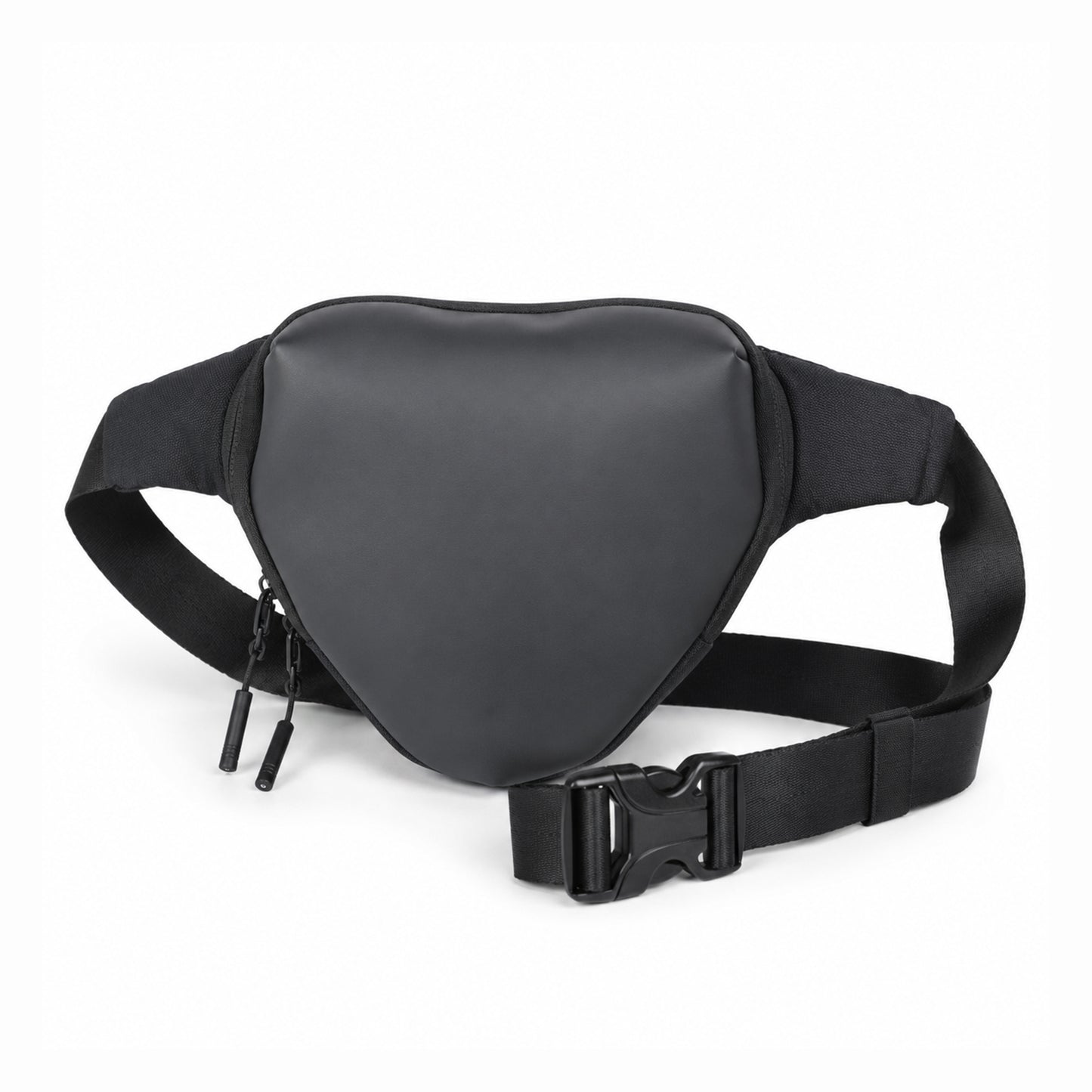 Anglar Crossbody Bag – 1.5L Black Polyester & Vegan Leather Sling Bag for Travel & Daily Use