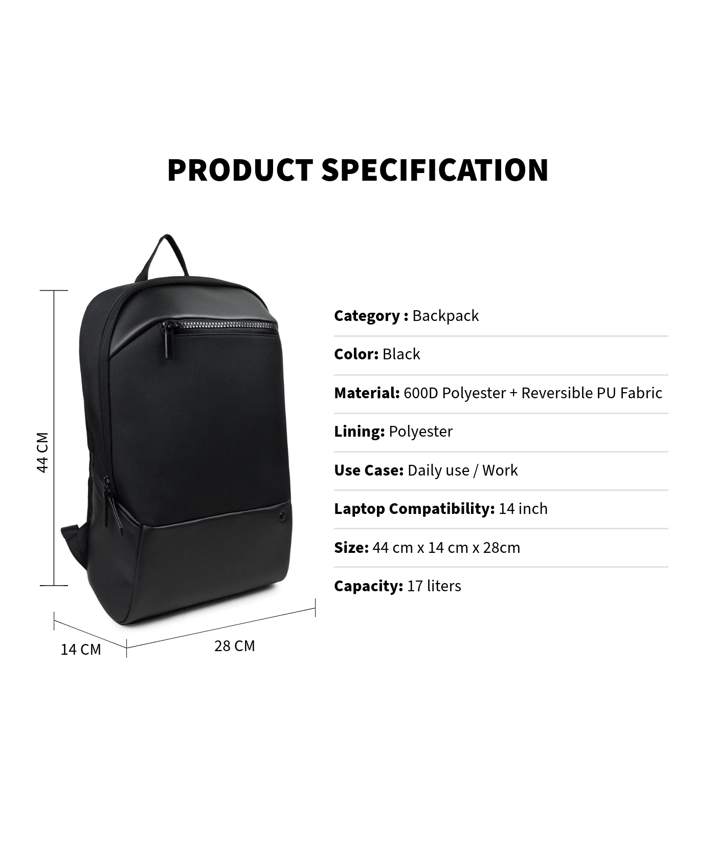 THE GENTLEMEN'S BACKPACK | BLACK