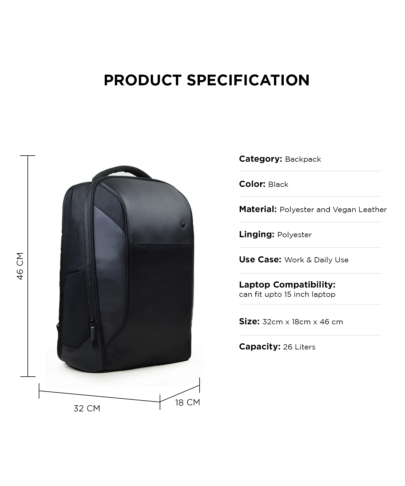 URBAN EXPLORER BACKPACK | BLACK