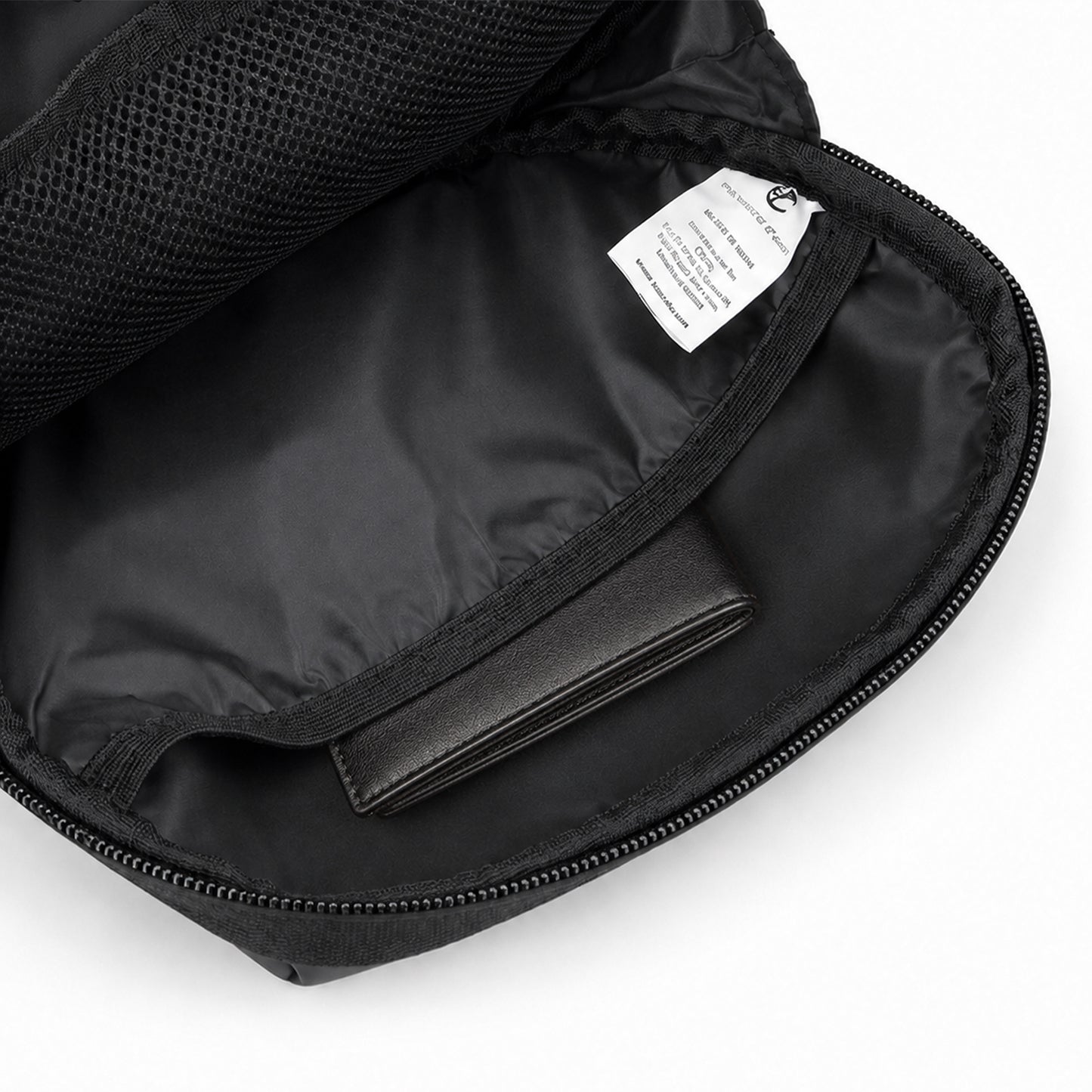 Anglar Crossbody Bag – 1.5L Black Polyester & Vegan Leather Sling Bag for Travel & Daily Use