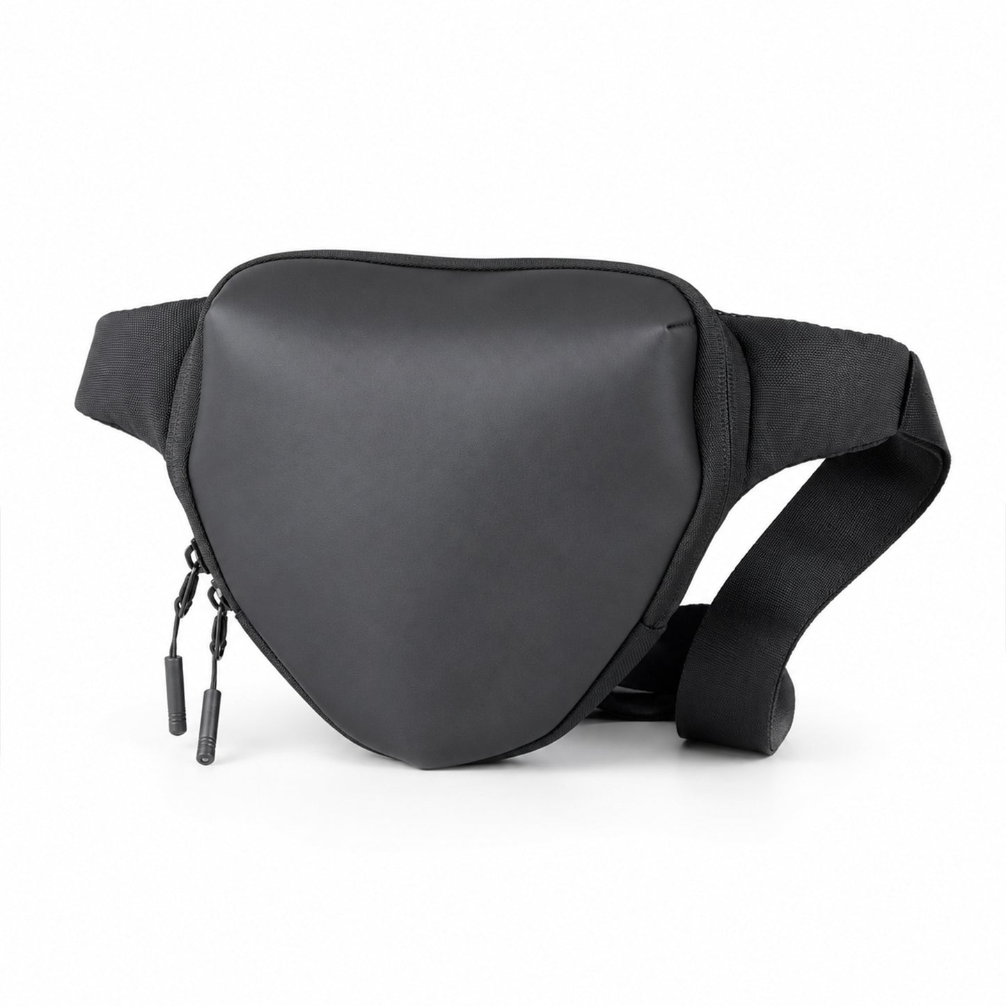 Anglar Crossbody Bag – 1.5L Black Polyester & Vegan Leather Sling Bag for Travel & Daily Use