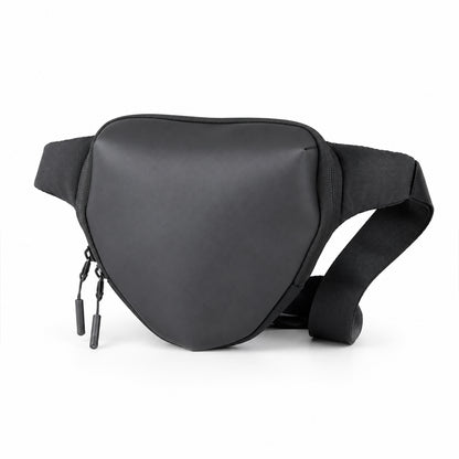Anglar Crossbody Bag – 1.5L Black Polyester & Vegan Leather Sling Bag for Travel & Daily Use