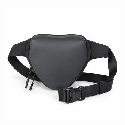Anglar Crossbody Bag – 1.5L Black Polyester & Vegan Leather Sling Bag for Travel & Daily Use