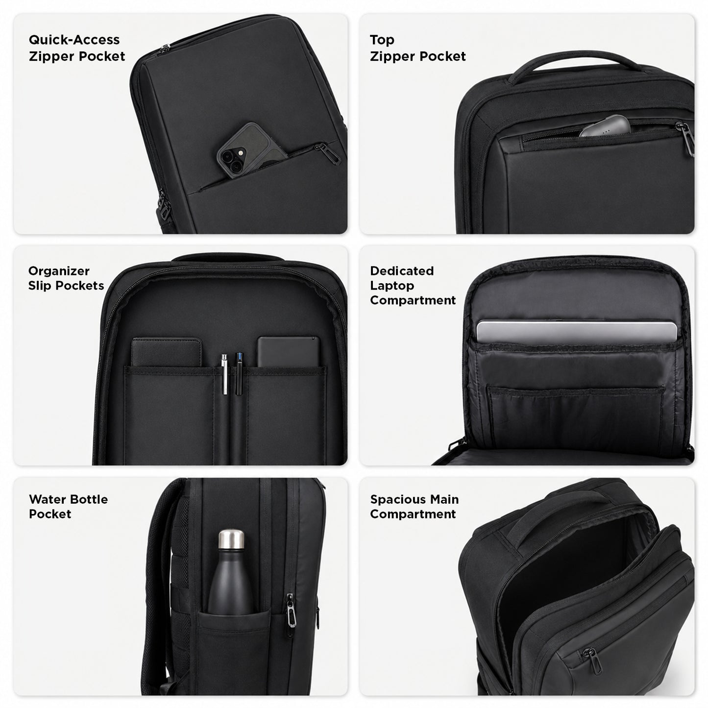 Axiom Backpack – 15L Compact Laptop Backpack for Travel & Daily Use