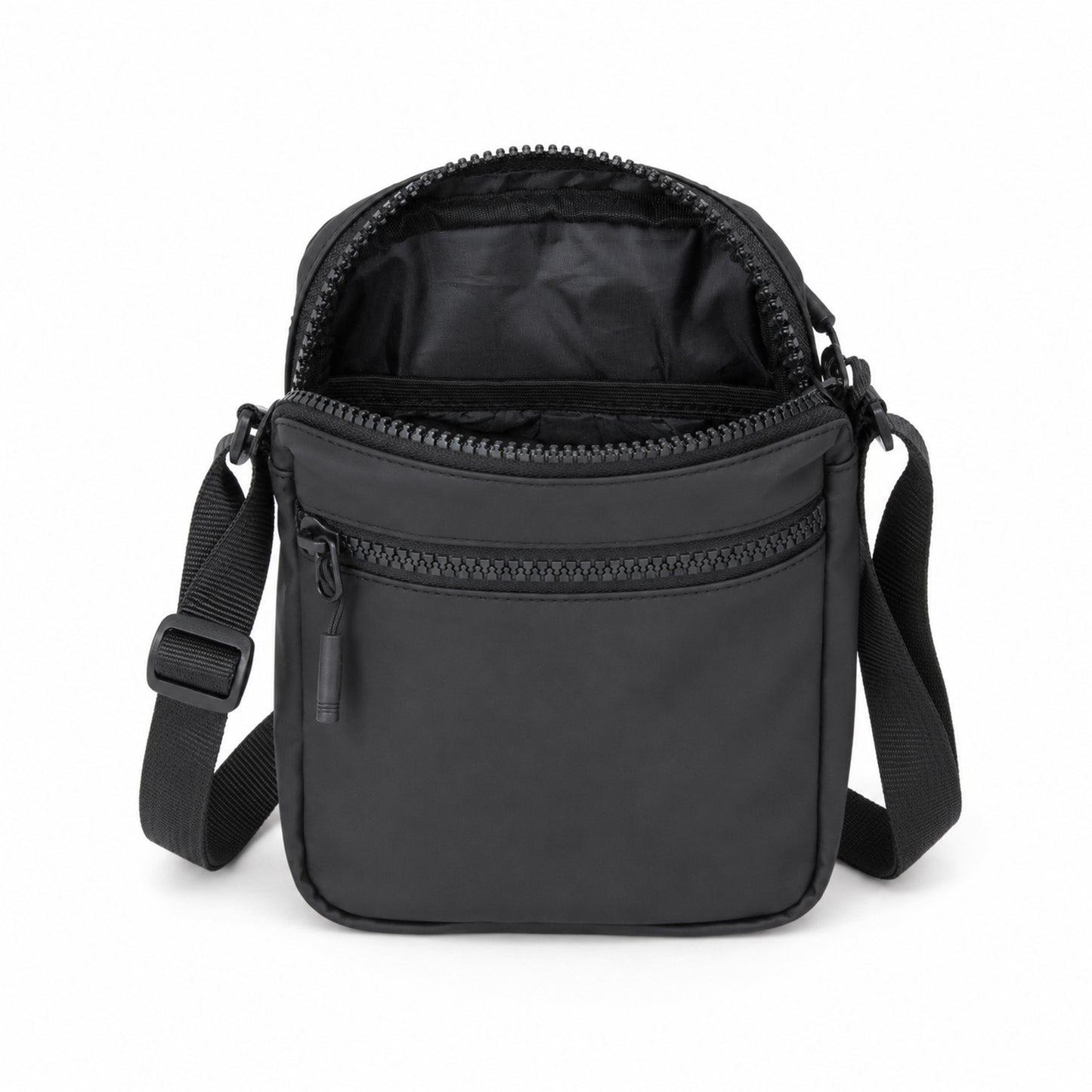 Bloc Sling Bag – 1.5L Black Vegan Leather Travel & Daily Sling Bag