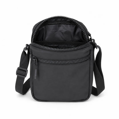 Bloc Sling Bag – 1.5L Black Vegan Leather Travel & Daily Sling Bag