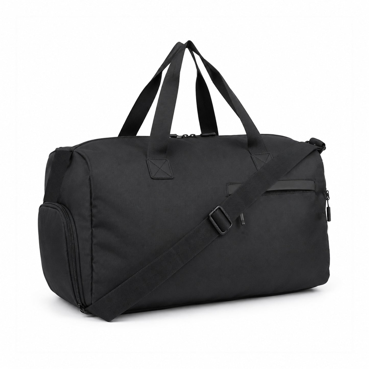 Blocr Duffle Bag – 25L Black Gym, Travel & Daily Duffle Bag with Shoe Compartment