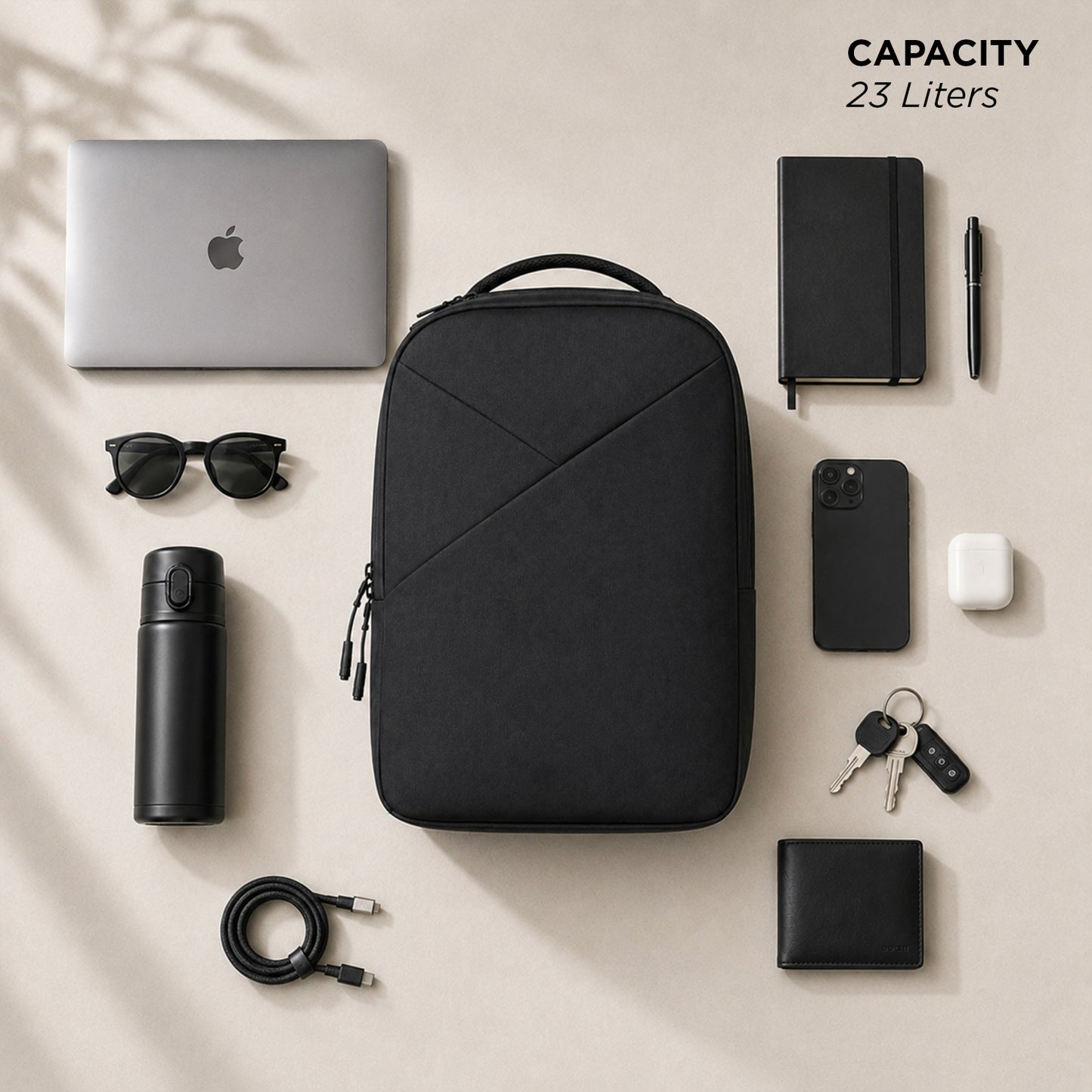 Kriss Backpack – 23L Office & Travel Backpack with Laptop Compartment