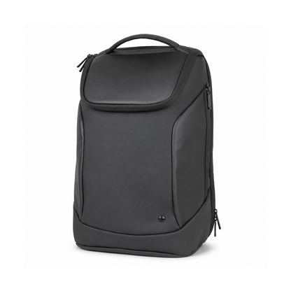Kurv Backpack – 20L Black Vegan Leather Laptop Backpack for Office & Daily Use