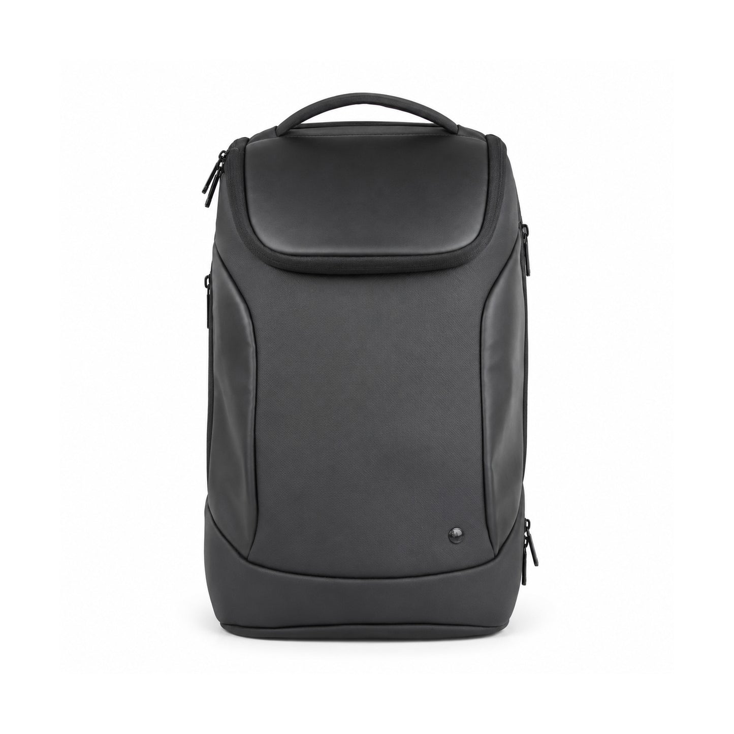 Kurv Backpack – 20L Black Vegan Leather Laptop Backpack for Office & Daily Use