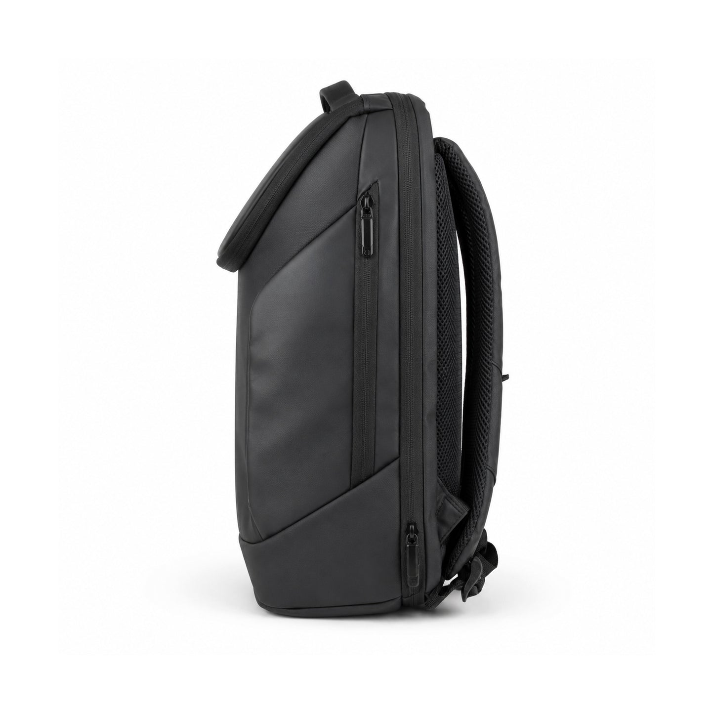 Kurv Backpack – 20L Black Vegan Leather Laptop Backpack for Office & Daily Use