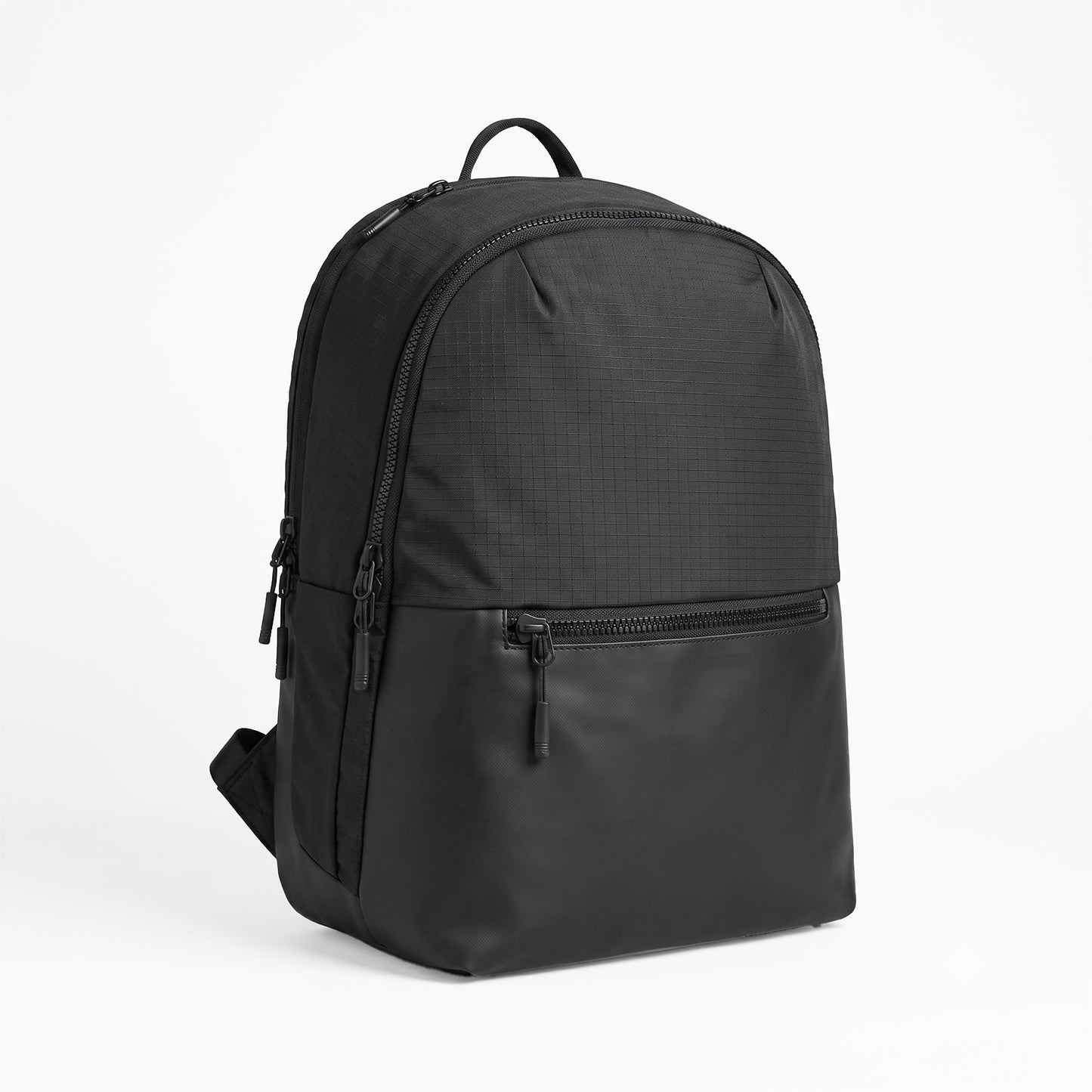 Mhawk Backpack – 24L Black Office & Travel Backpack with Laptop Compartment, Organizer Pockets, Side Zipper Pocket & Trolley Sleeve