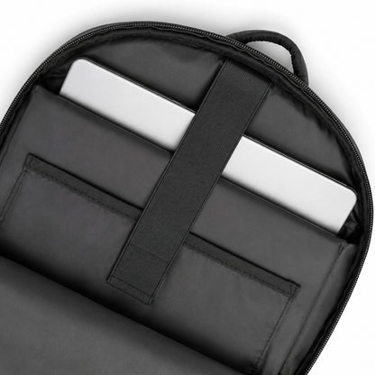 Mhawk Backpack – 24L Black Office & Travel Backpack with Laptop Compartment, Organizer Pockets, Side Zipper Pocket & Trolley Sleeve