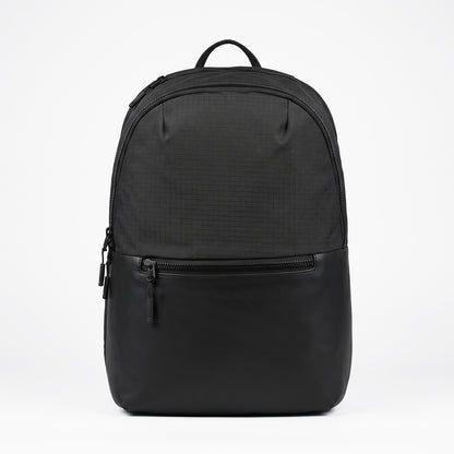 Mhawk Backpack – 24L Black Office & Travel Backpack with Laptop Compartment, Organizer Pockets, Side Zipper Pocket & Trolley Sleeve