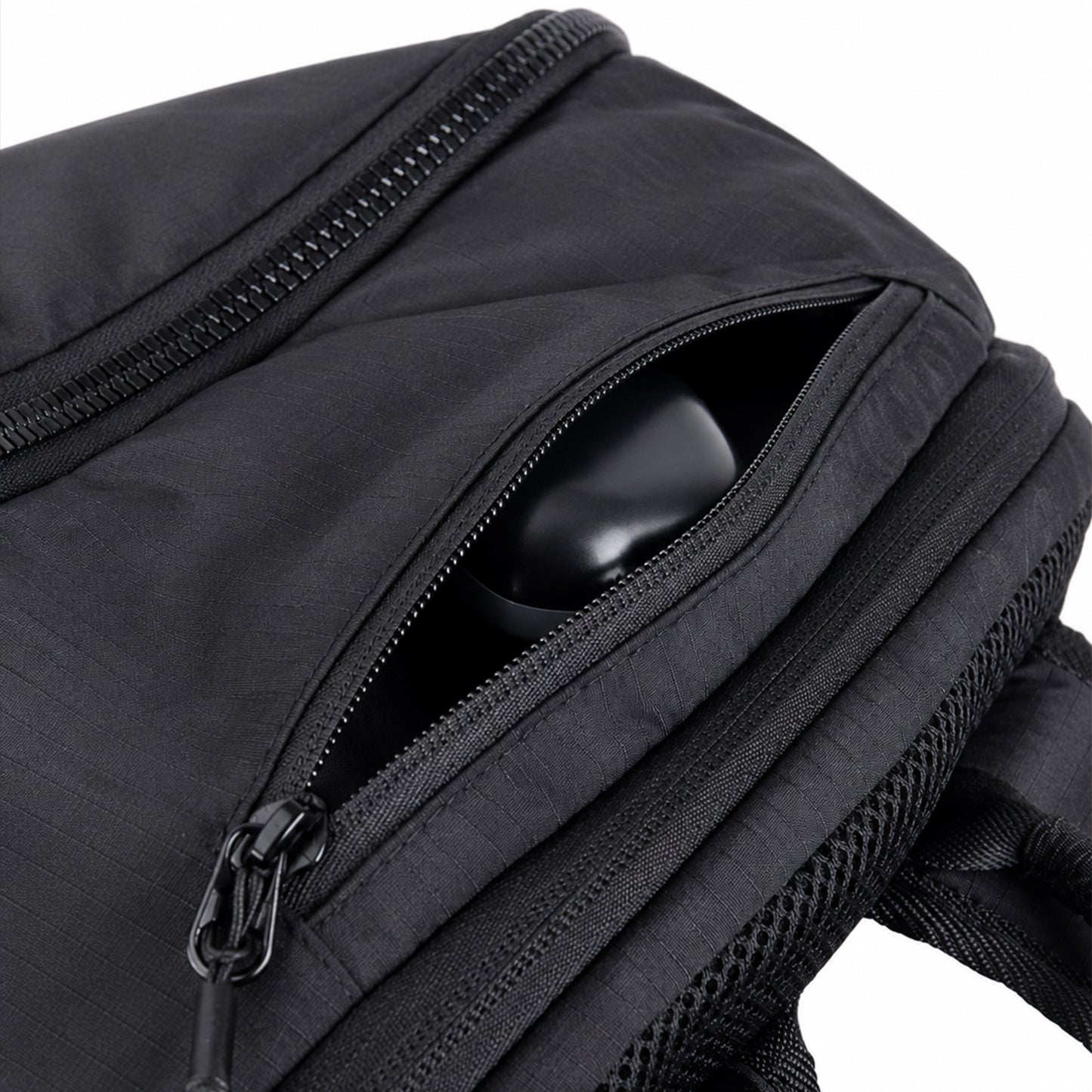 Mhawk Backpack – 24L Black Office & Travel Backpack with Laptop Compartment, Organizer Pockets, Side Zipper Pocket & Trolley Sleeve
