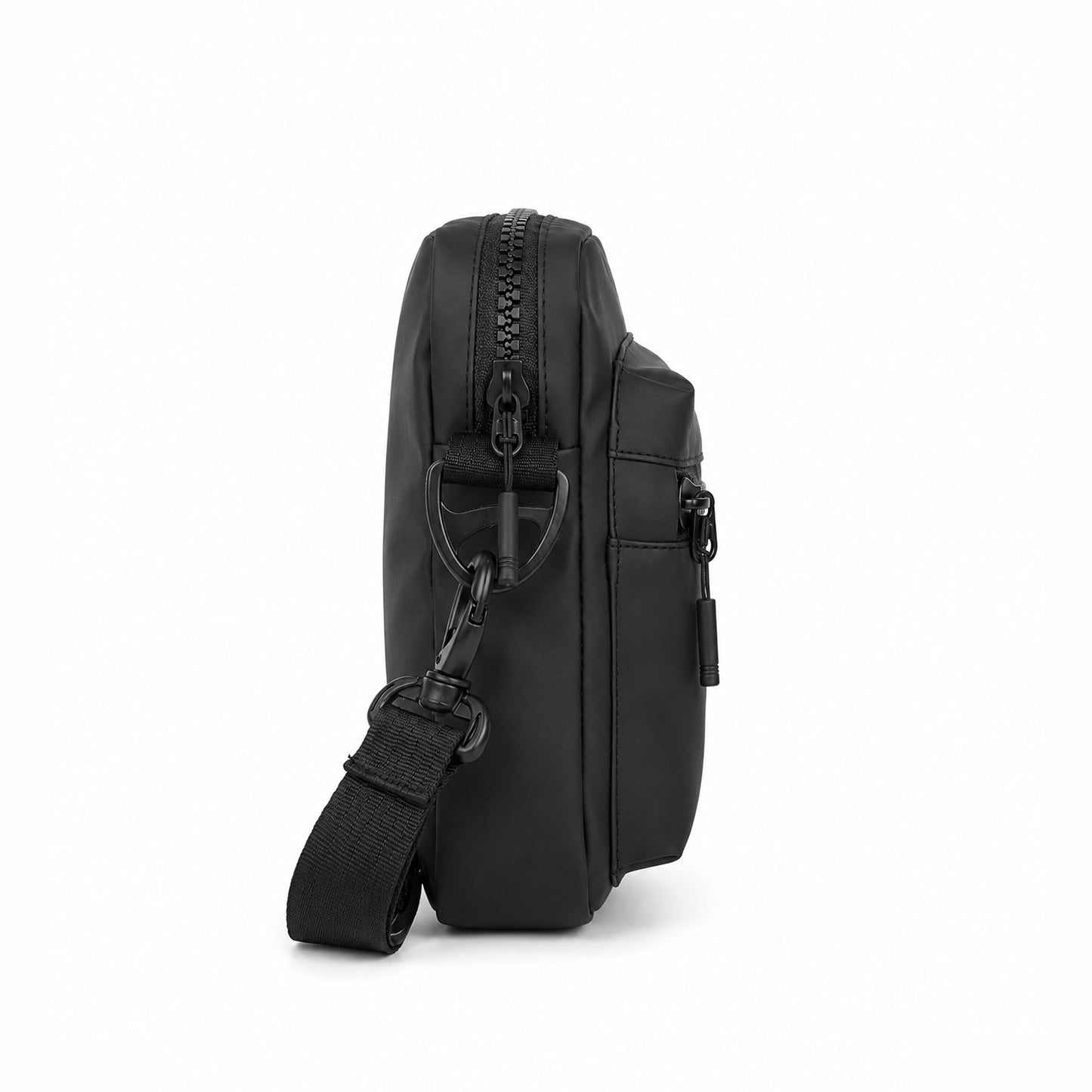 Noma Black Sling Bag – 2L Vegan Leather Travel & Daily Sling Bag