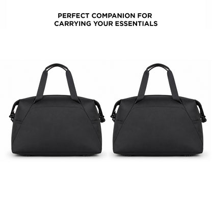Swingg Duffle Bag – 38L Black Polyester Gym, Travel & Daily Duffle Bag