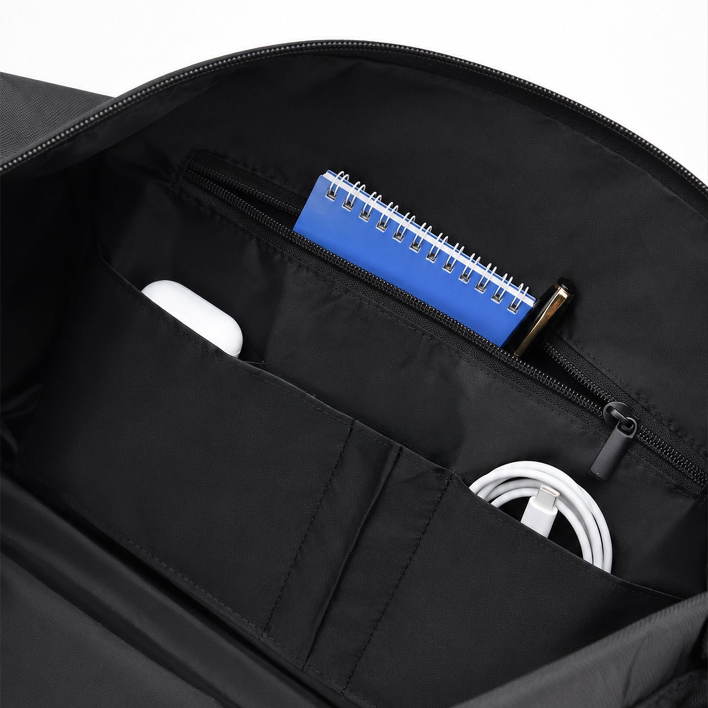 Swingg Duffle Bag – 38L Black Polyester Gym, Travel & Daily Duffle Bag