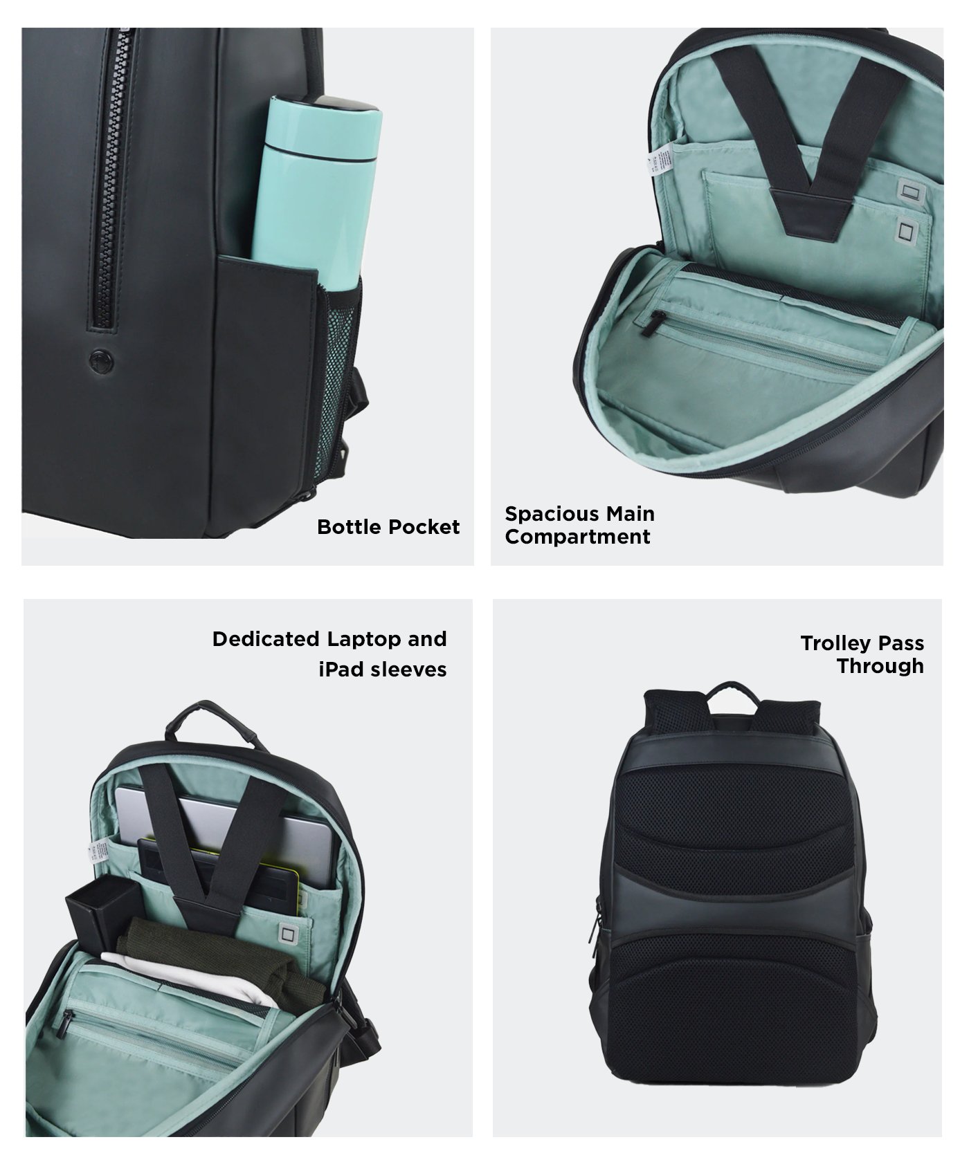 THE SLIM LINES | BLACK BACKPACK