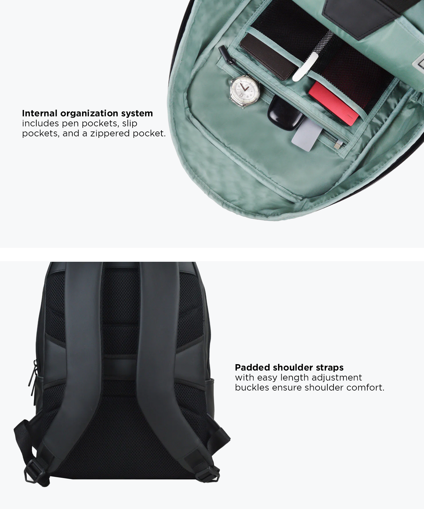 THE SLIM LINES | BLACK BACKPACK