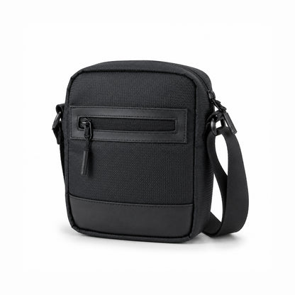 Tomi Sling Bag – 1.6L Black Polyester & Vegan Leather Crossbody Bag for Travel & Daily Use
