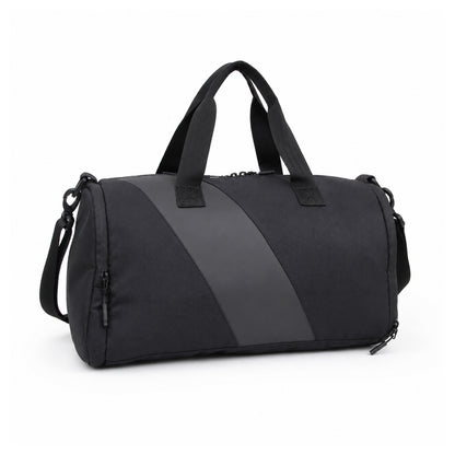 Tucsan Duffle Black – 27L Gym, Travel & Daily Duffle Bag with Shoe Compartment