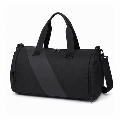 Tucsan Duffle Black – 27L Gym, Travel & Daily Duffle Bag with Shoe Compartment