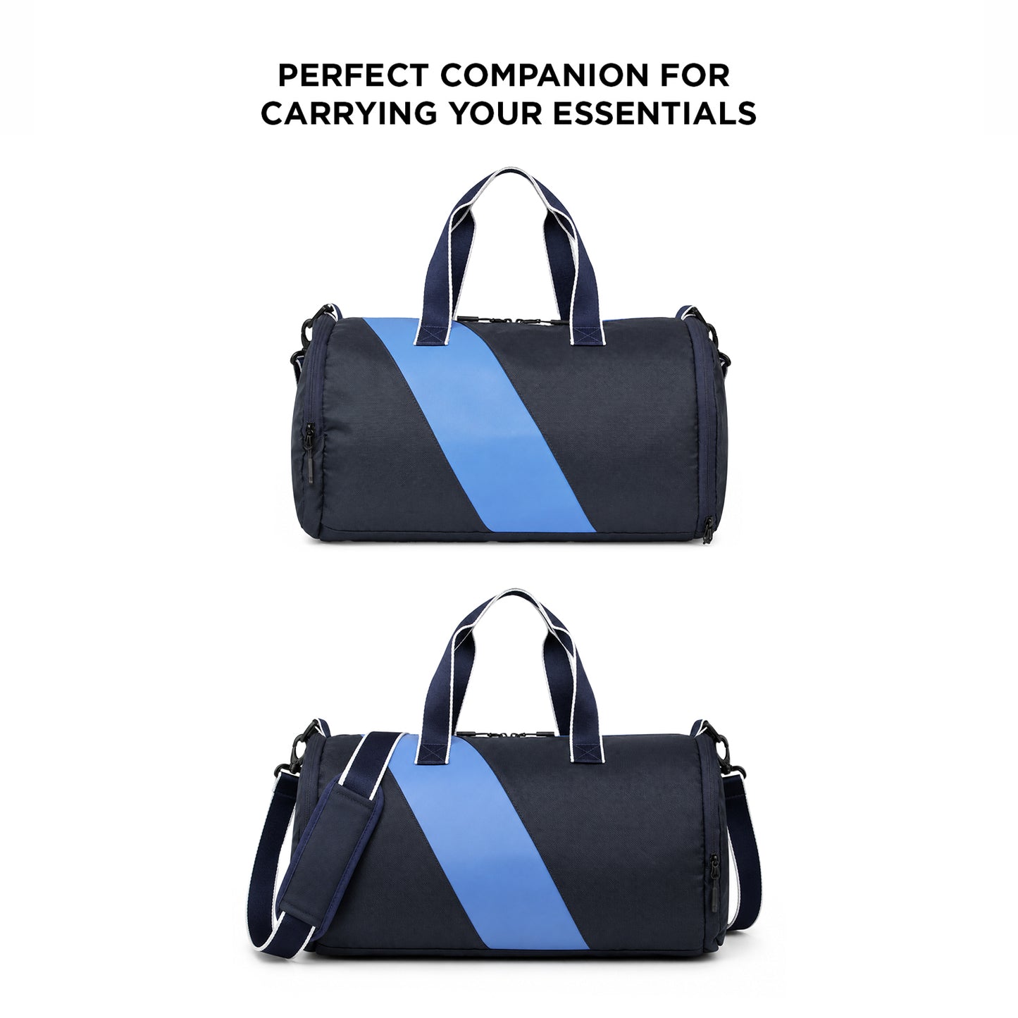 Tucsan Duffle Navy – 27L Gym, Travel & Daily Duffle Bag with Shoe Compartment