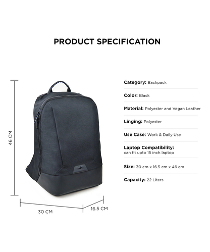 URBAN NOMAD DAYPACK | BLACK