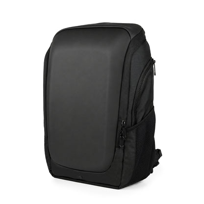 Vektor Pro Backpack – 23L Black Vegan Leather Laptop Backpack for Office & Travel