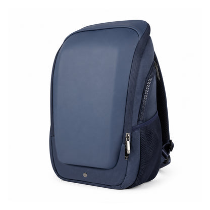 Vektor Pro Backpack – 23L Navy Vegan Leather Laptop Backpack for Office & Travel