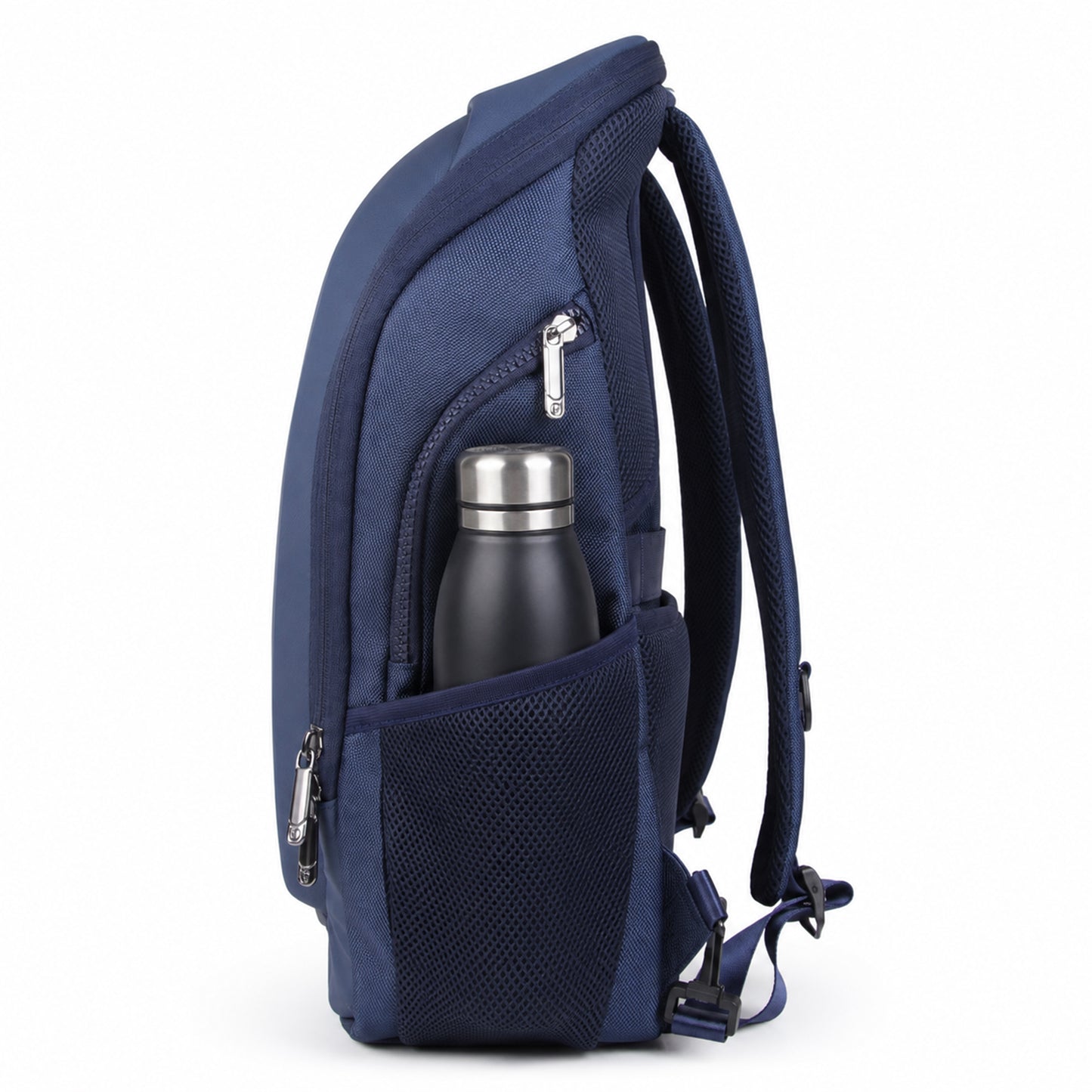 Vektor Pro Backpack – 23L Navy Vegan Leather Laptop Backpack for Office & Travel