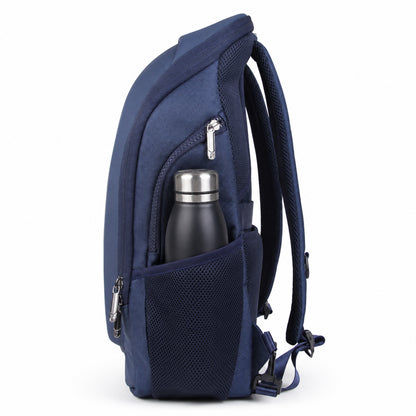 Vektor Pro Backpack – 23L Navy Vegan Leather Laptop Backpack for Office & Travel
