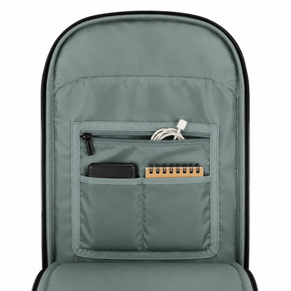 Vektor Pro Backpack – 23L Navy Vegan Leather Laptop Backpack for Office & Travel